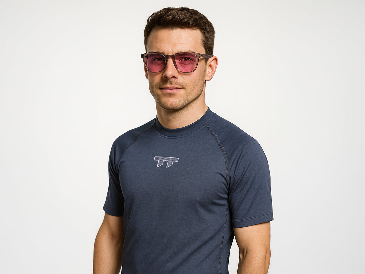 TTBICI U-1 ACTIVE SUNGLASSES /สีเทาด้าน / เลนส์สีชมพู (CAT1)