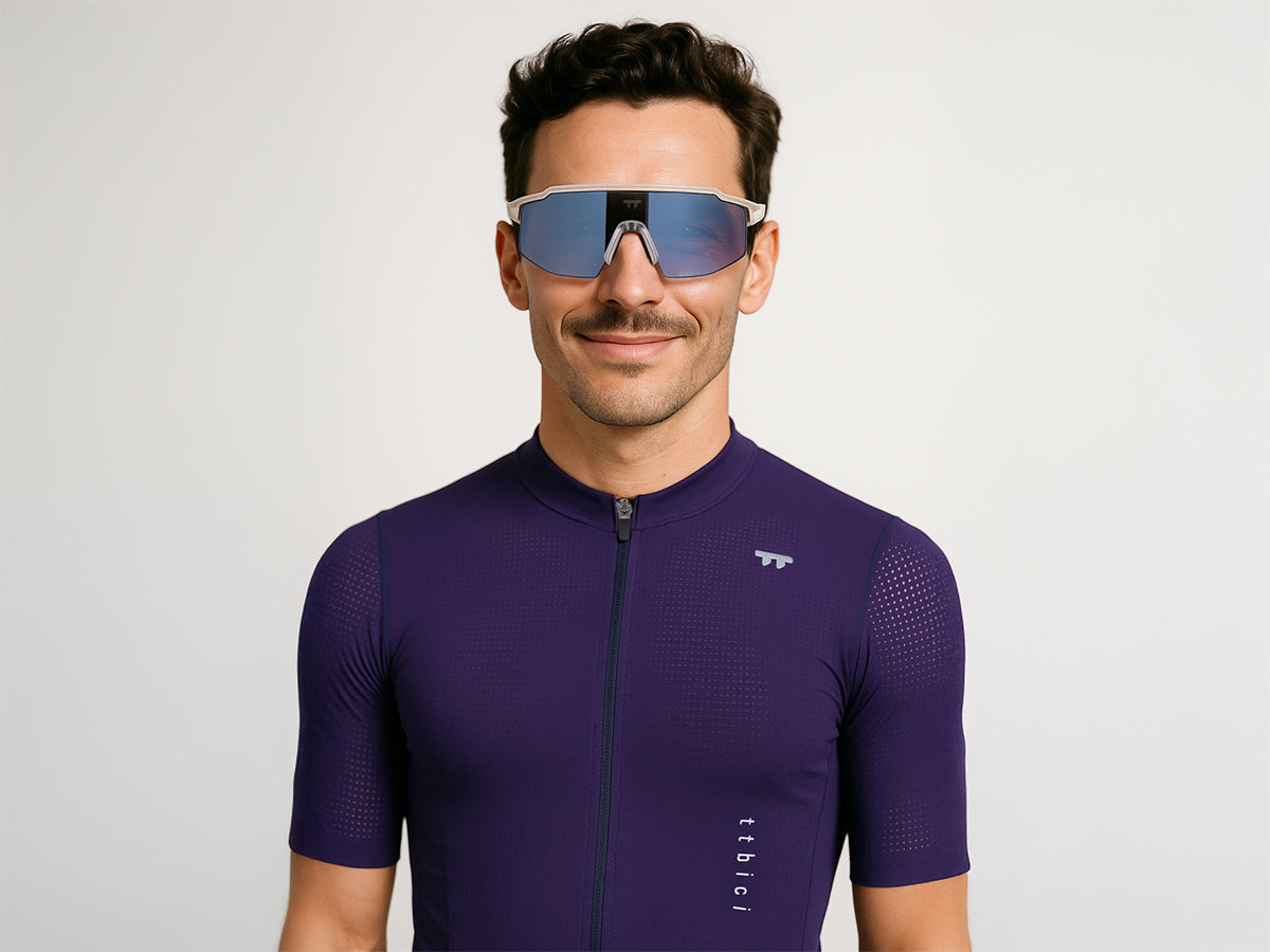 TTBICI A-2 PERFORMANCE SUNGLASSES / สีใสด้าน / เลนส์สีเงินสะท้อน (CAT3)