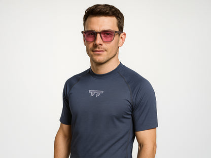 TTBICI U-1 ACTIVE SUNGLASSES /สีเทาด้าน / เลนส์สีชมพู (CAT1)
