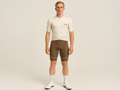 E Line Men' Classic Bib Shorts / Dark Brown