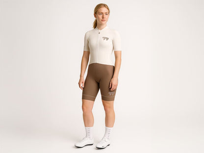E Line Women' Classic Bib Shorts / Dark Brown