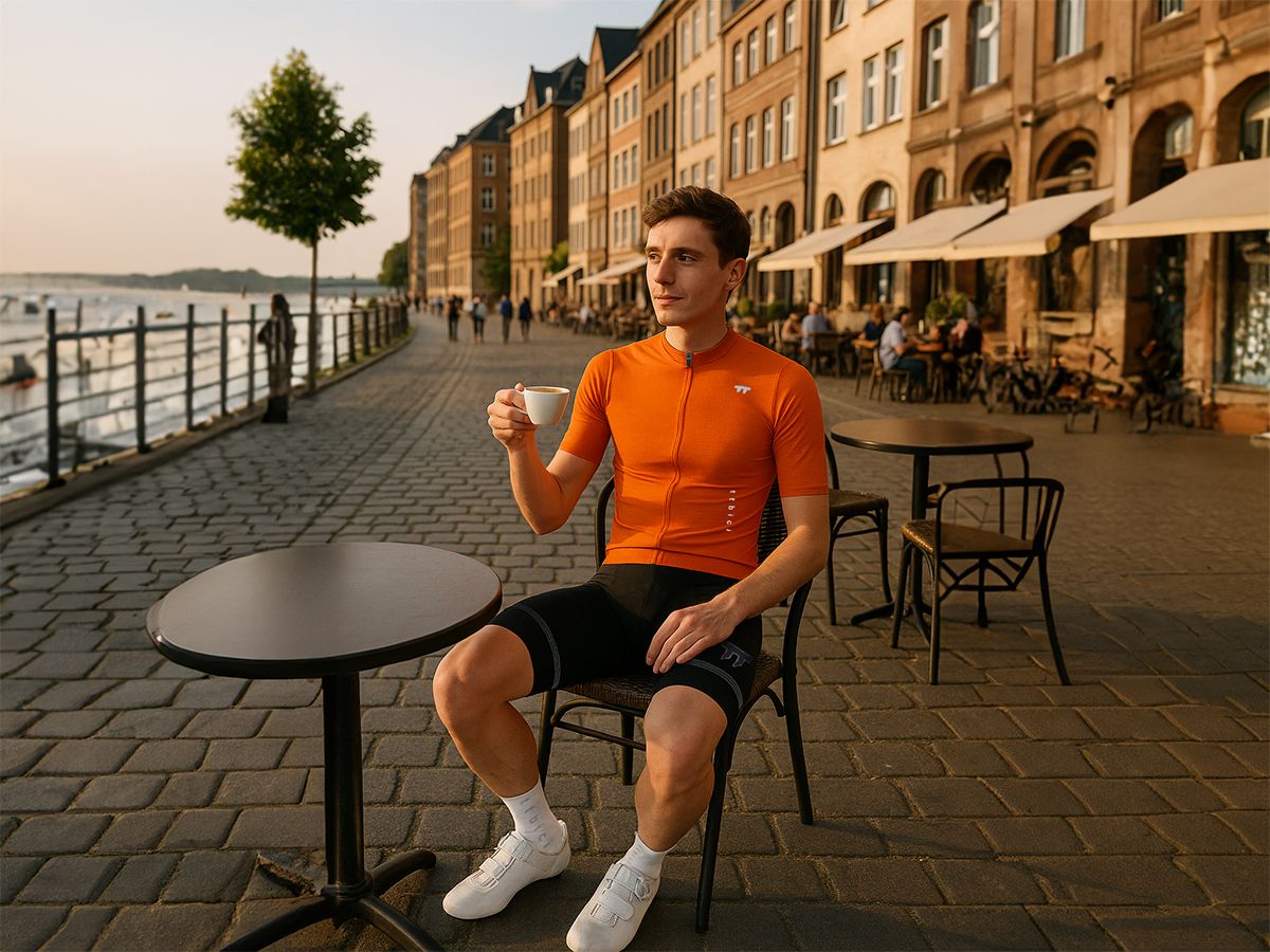 A Line Men's Lightweight Jersey 男款輕量車衣 / 切達橘