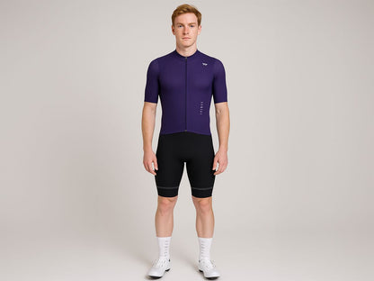 เสื้อปั่นจักรยานผู้ชาย รุ่น A LINE เนื้อผ้าบางเบา สีม่วง Eclipse