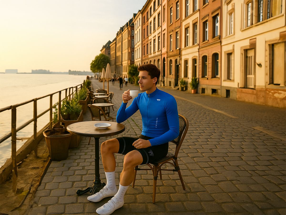a Line Men' Lightweight LS Jersey / Brilliant Blue