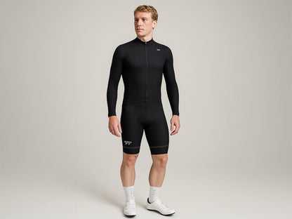 A Line Men's Lightweight LS Jersey 男款輕量長袖車衣 / 黑色