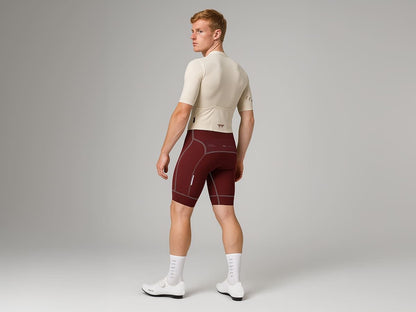 a Line Men's Cargo Bib Shorts 男款輕量口袋車褲 / 巧克力
