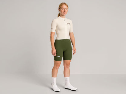 a Line Woen' Lightweight Bib Shorts / Bronze Green
