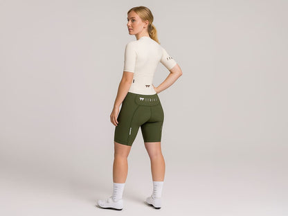 a Line Woen' Lightweight Bib Shorts / Bronze Green