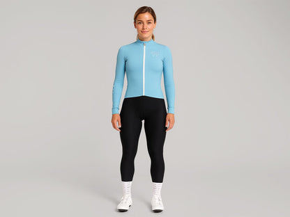 e Line Women's Classic Thermal Ls Jersey 女款經典保暖長袖車衣 / 馬卡龍藍