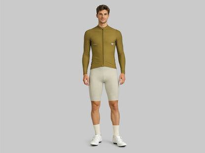 a Line Men's Apex Cargo Bib Shorts 男款口袋車褲 / 米白