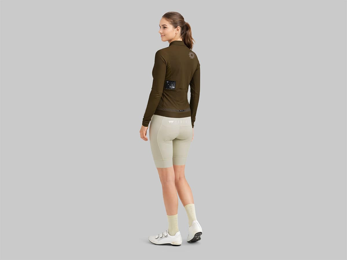 a Line Women's Apex Cargo Bib Shorts 女款口袋車褲 / 米白