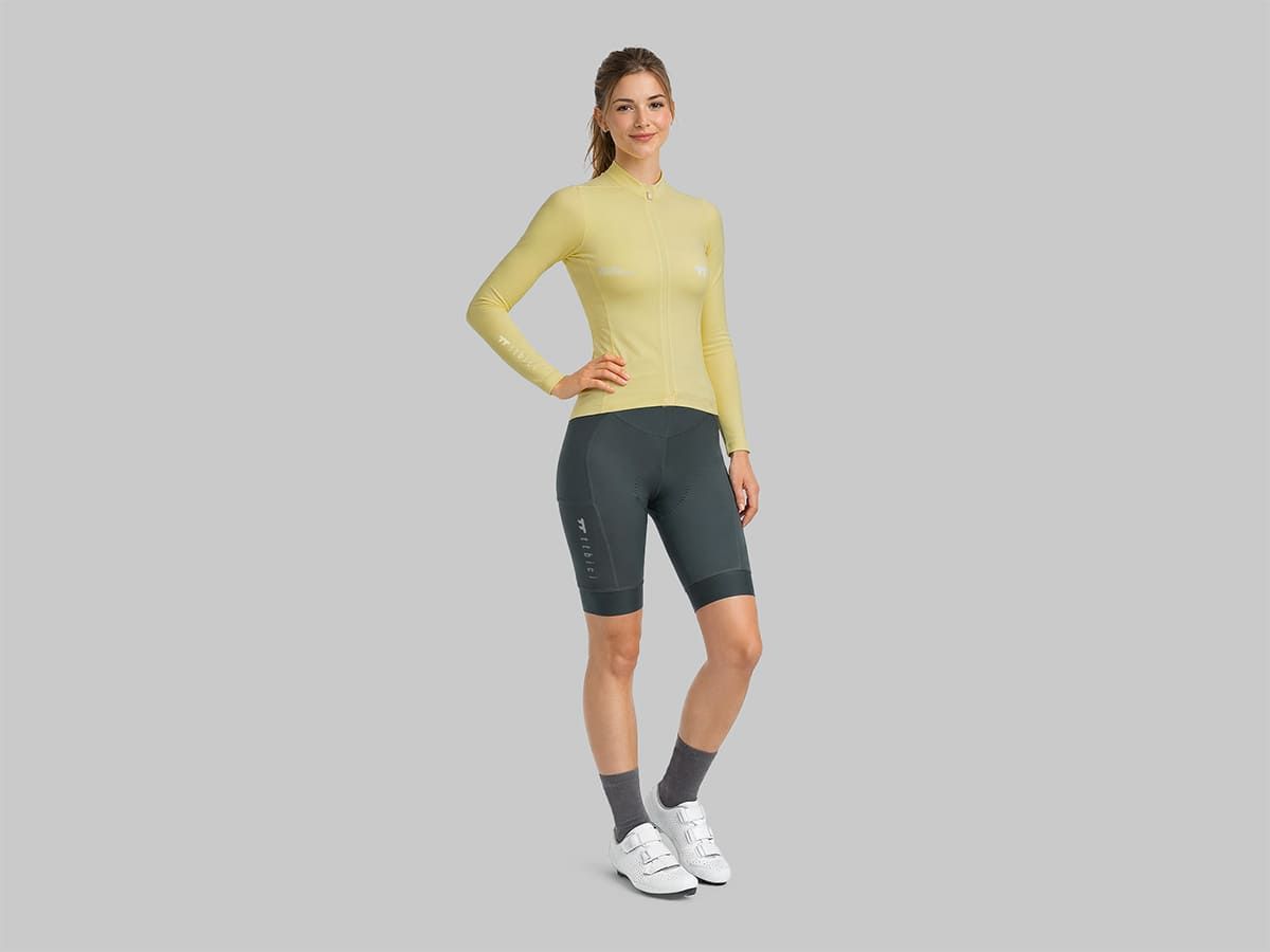 a Line Women's Altitude LS Jersey 女款長袖車衣 / 蒼穹黃