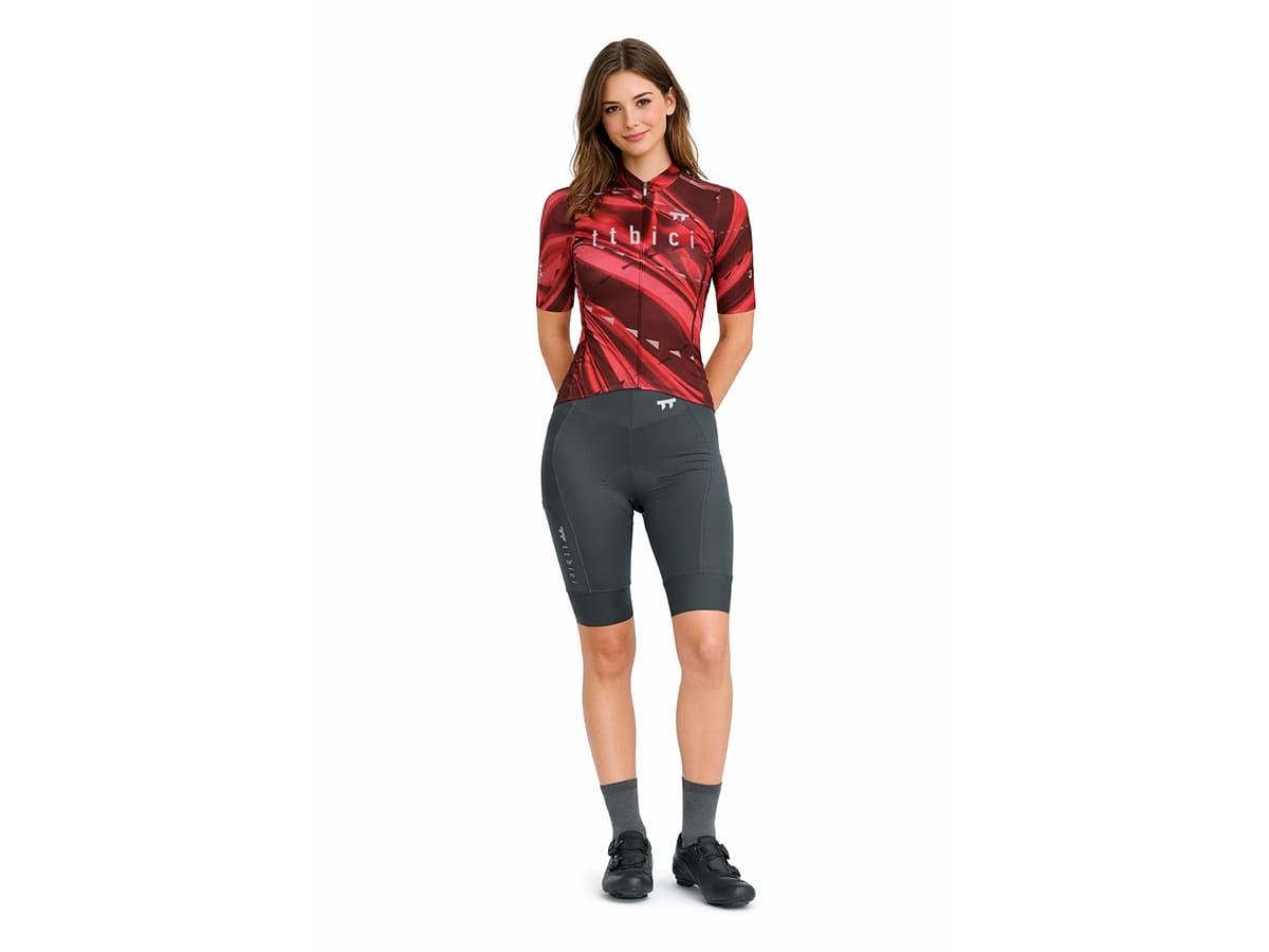a Line Women's Lightweight Team Jersey 女款車隊版輕車衣 / 麥拉粉紅