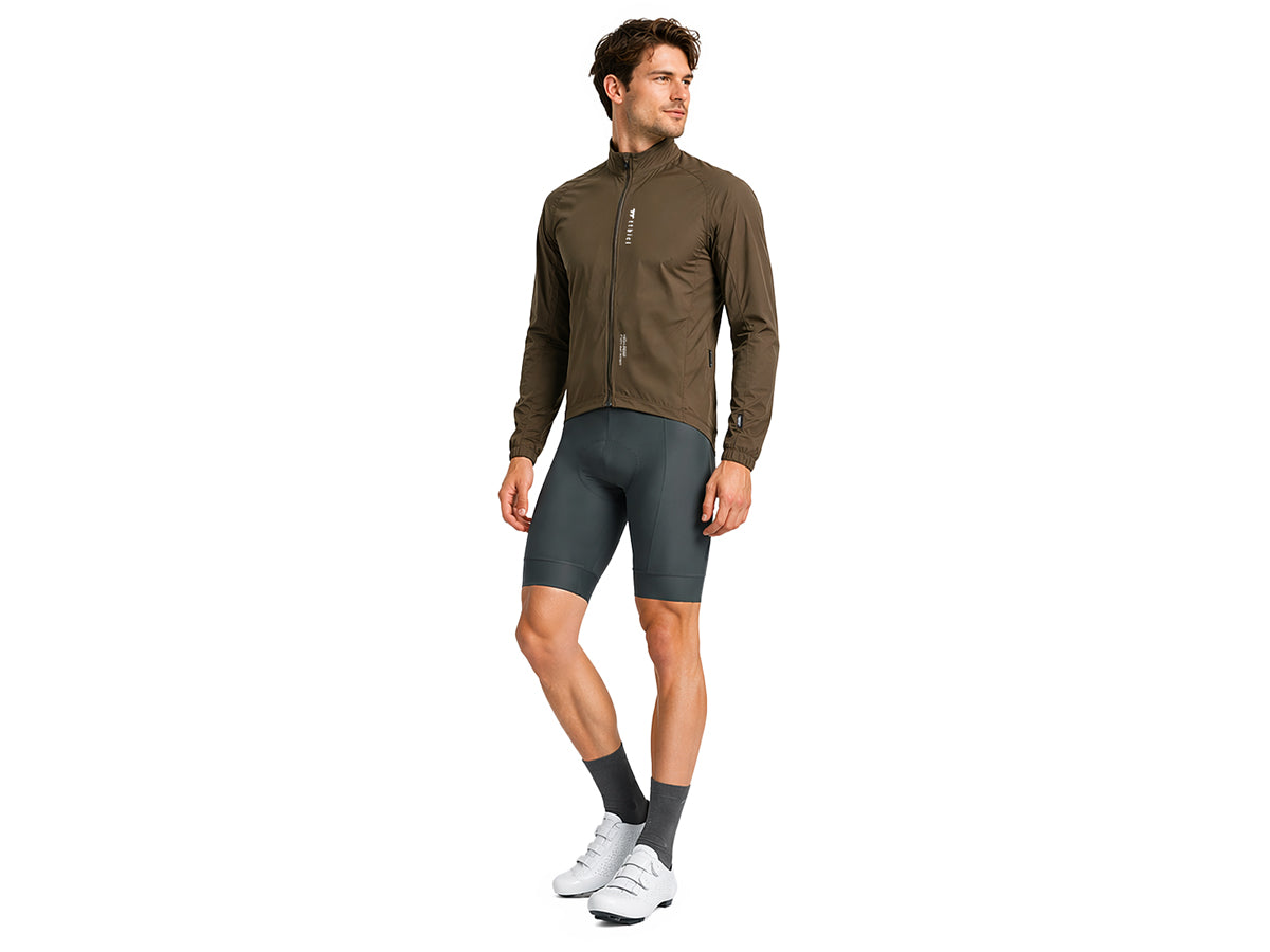 a Line Altitude Rain Jacket Dark Brown