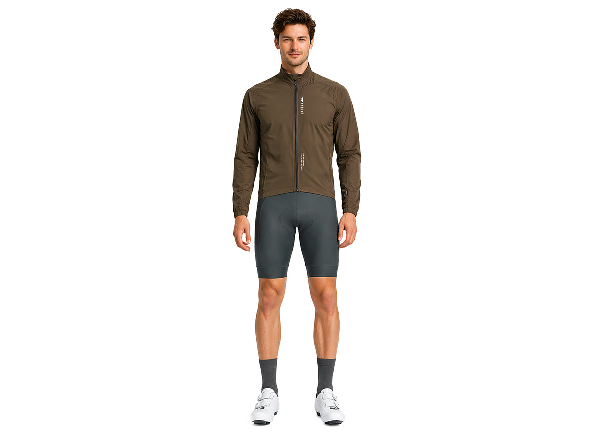 a Line Altitude Rain Jacket Dark Brown