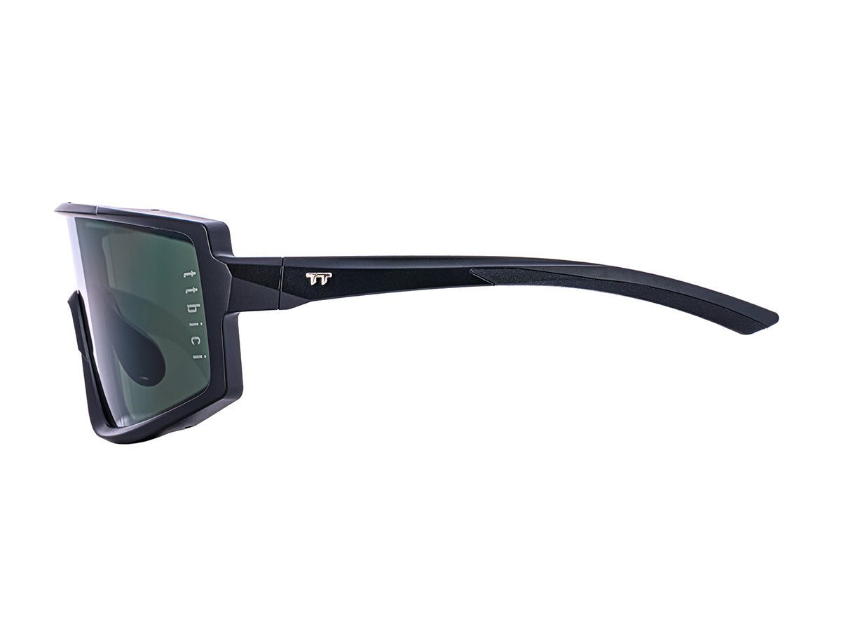 TTBICI E-1 CYCLING SUNGLASSES / สีดำด้าน / เลนส์สีเขียว (CAT3)