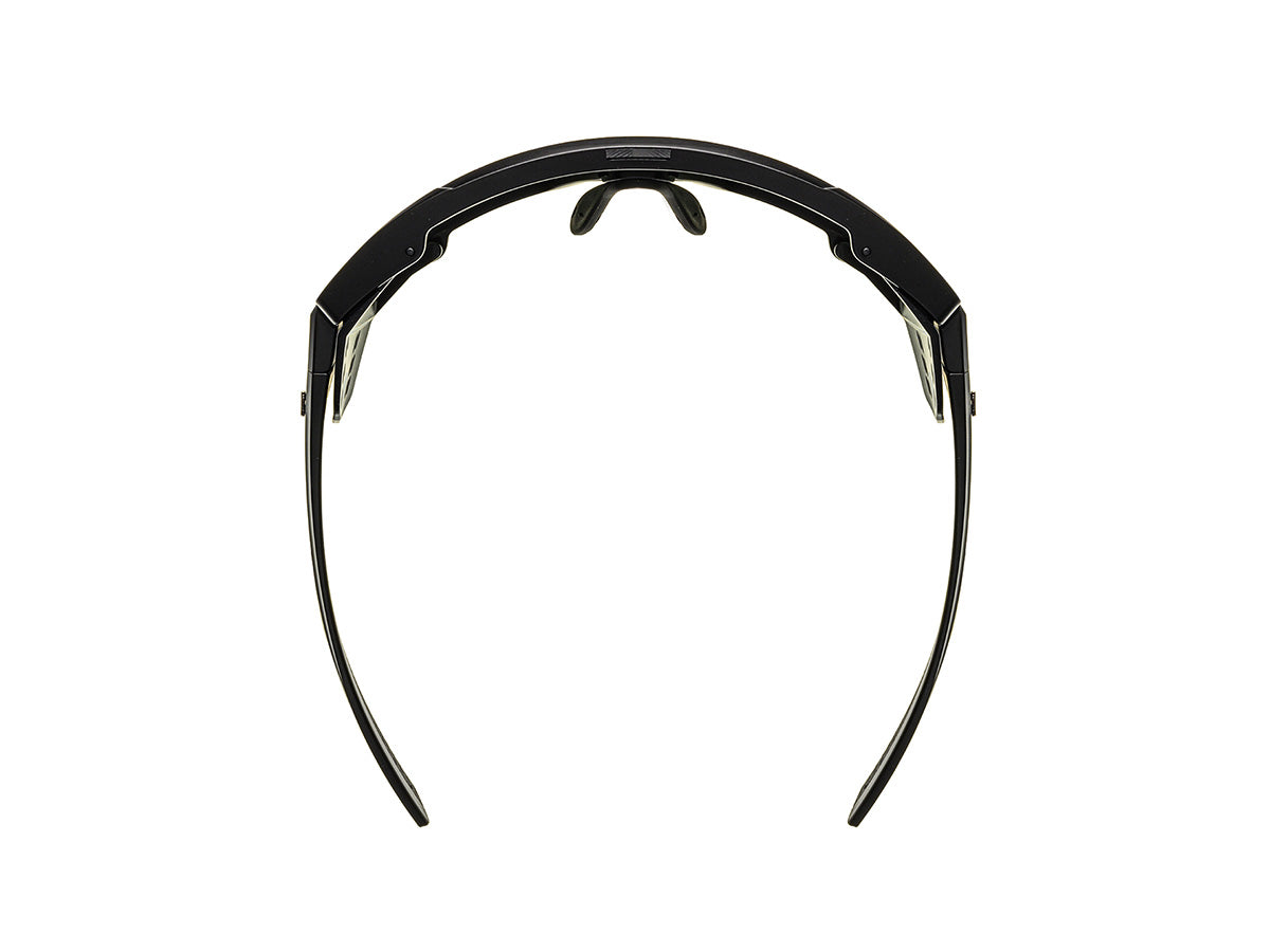 E-1 Cycling Sunglasses 騎行運動眼鏡 / 純黑色+鏡面銀鏡片 (CAT3)