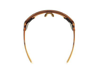 E-1 Cycling Sunglasses 騎行運動眼鏡 / 霧棕色+鏡面金鏡片 (CAT3)