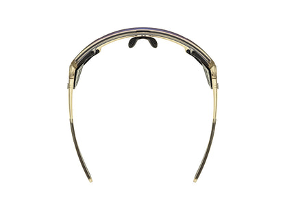 E-1 Cycling Sunglasses 騎行運動眼鏡 / 霧灰色+鏡面藍鏡片 (CAT3)