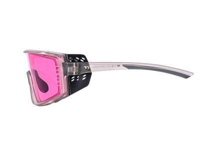 TTBICI E-1 CYCLING SUNGLASSES /สีเทาด้าน / เลนส์สีชมพู (CAT1)