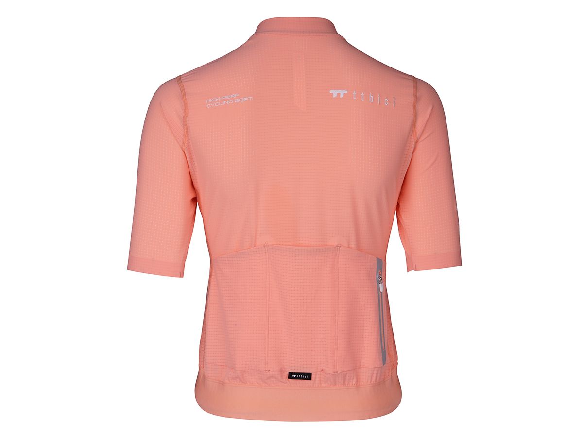 เสื้อปั่นจักรยานผู้หญิง รุ่น A LINE เนื้อผ้าบางเบา สีชมพู Peach