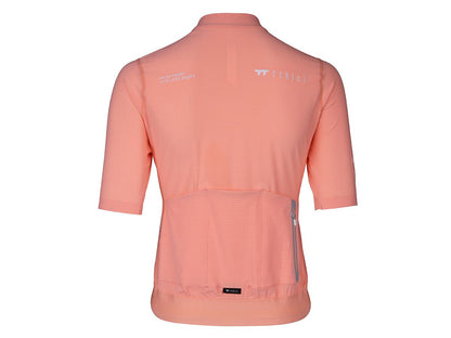 เสื้อปั่นจักรยานผู้หญิง รุ่น A LINE เนื้อผ้าบางเบา สีชมพู Peach