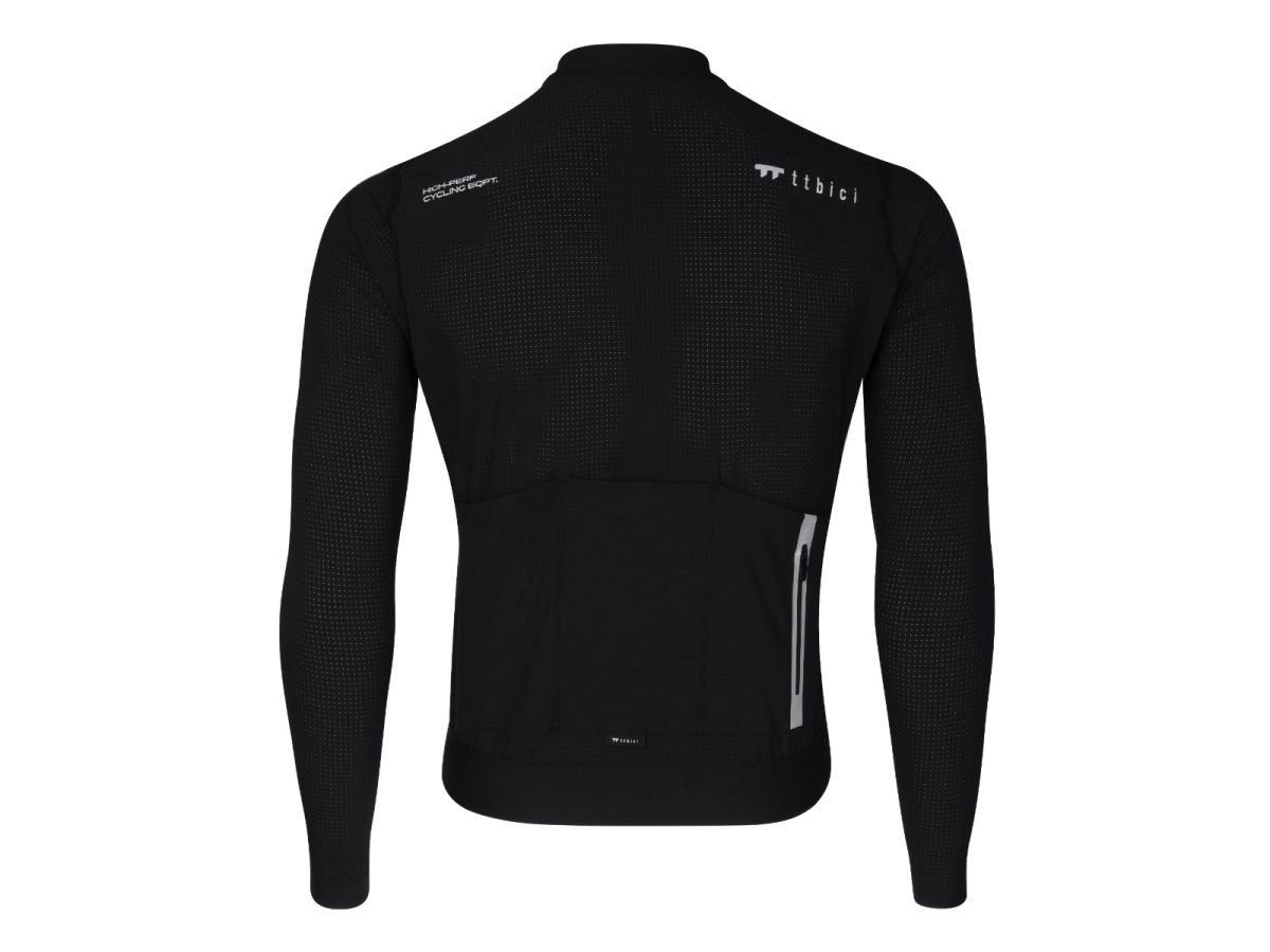 A Line Men's Lightweight LS Jersey 男款輕量長袖車衣 / 黑色