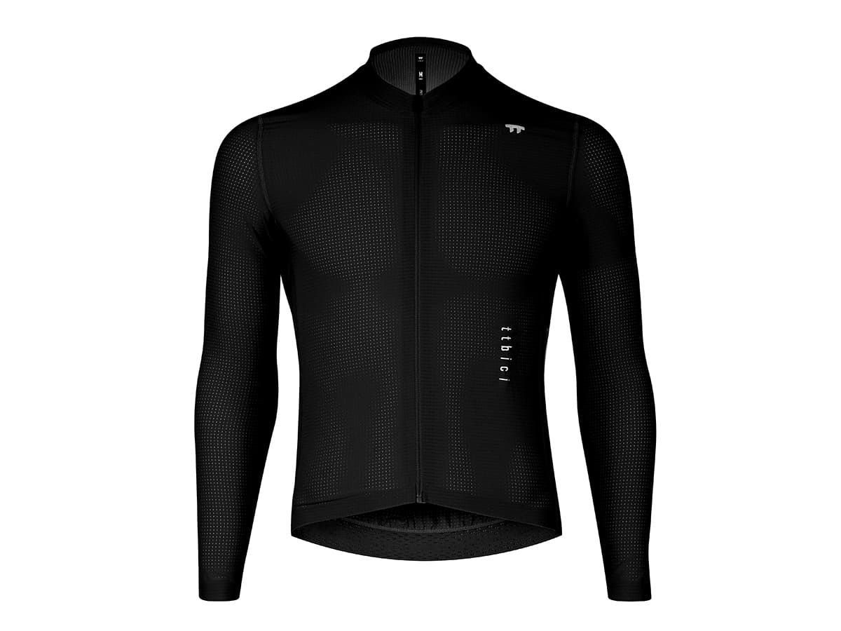 A Line Men's Lightweight LS Jersey 男款輕量長袖車衣 / 黑色