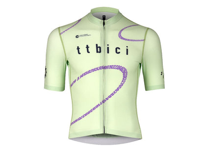 a Line Men's Lightweight Team Jersey 男款車隊版輕量車衣 / 萊姆綠