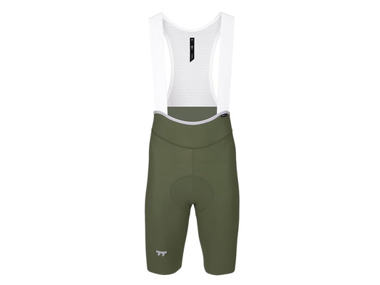 a Line Men' Lightweight Bib Shorts / Bronze Green