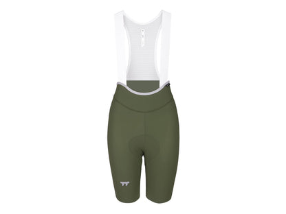 a Line Woen' Lightweight Bib Shorts / Bronze Green