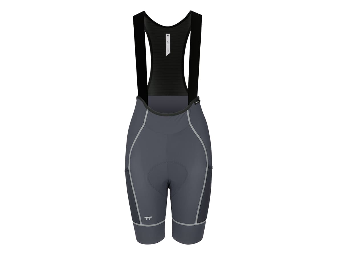 a Line Women's Cargo Bib Shorts 女款輕量口袋車褲 / 炭灰