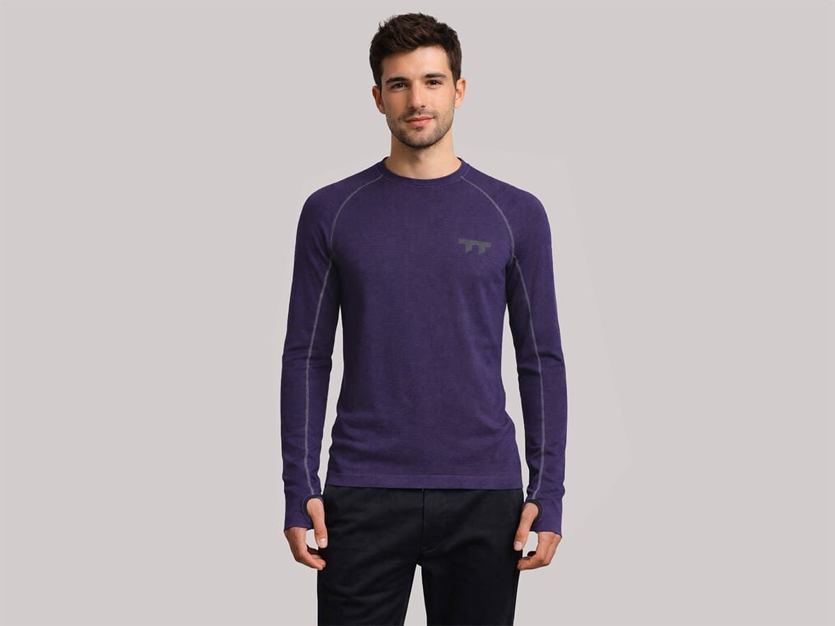 u Line Tech Merino Knit Ls T-Shirt Ultra Violet