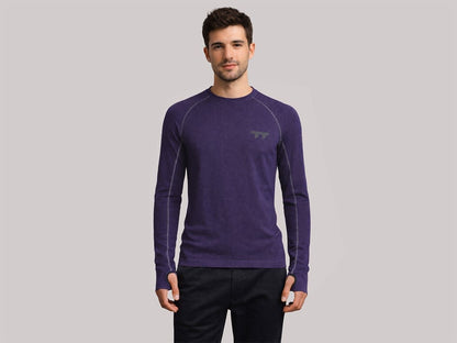u Line Tech Merino Knit Ls T-Shirt Ultra Violet