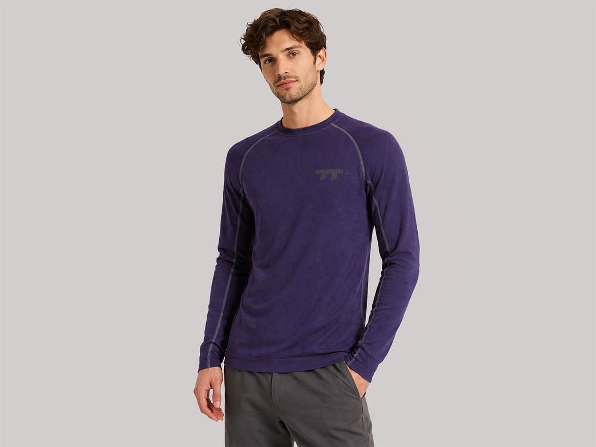 u Line Tech Merino Knit Ls T-Shirt Ultra Violet