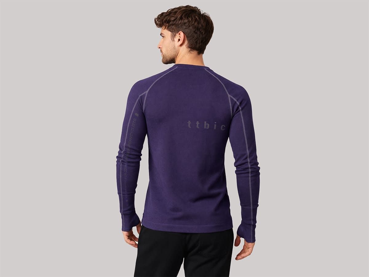 u Line Tech Merino Knit Ls T-Shirt Ultra Violet