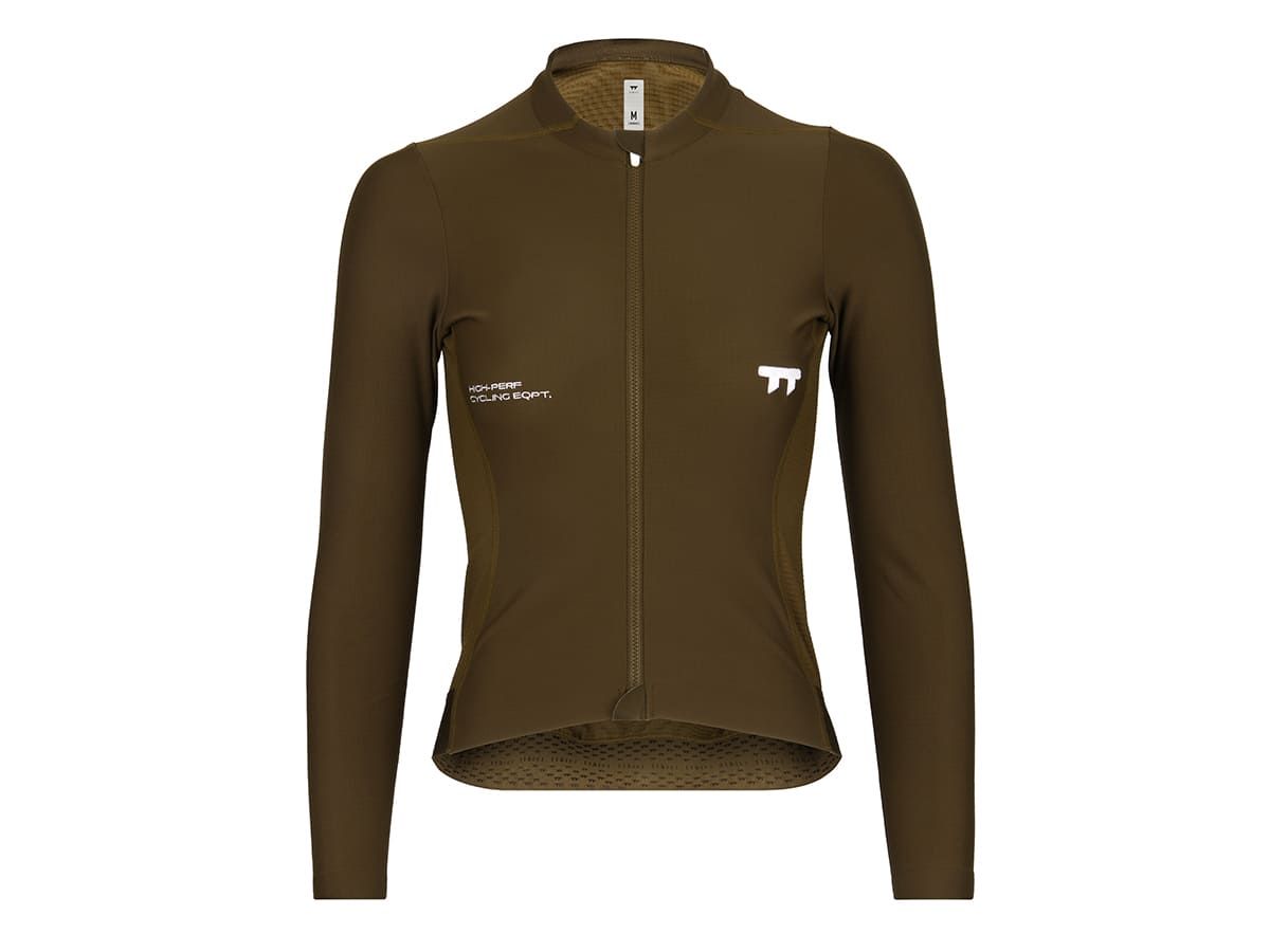 เสื้อจักรยานแขนยาวผู้หญิง รุ่น Altitude / สีน้ำตาลเข้ม
