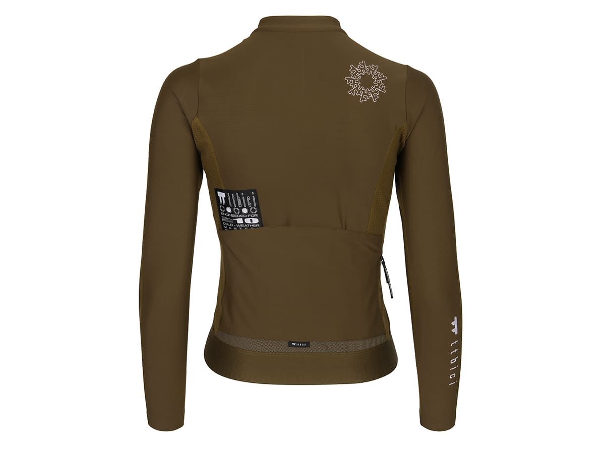 เสื้อจักรยานแขนยาวผู้หญิง รุ่น Altitude / สีน้ำตาลเข้ม