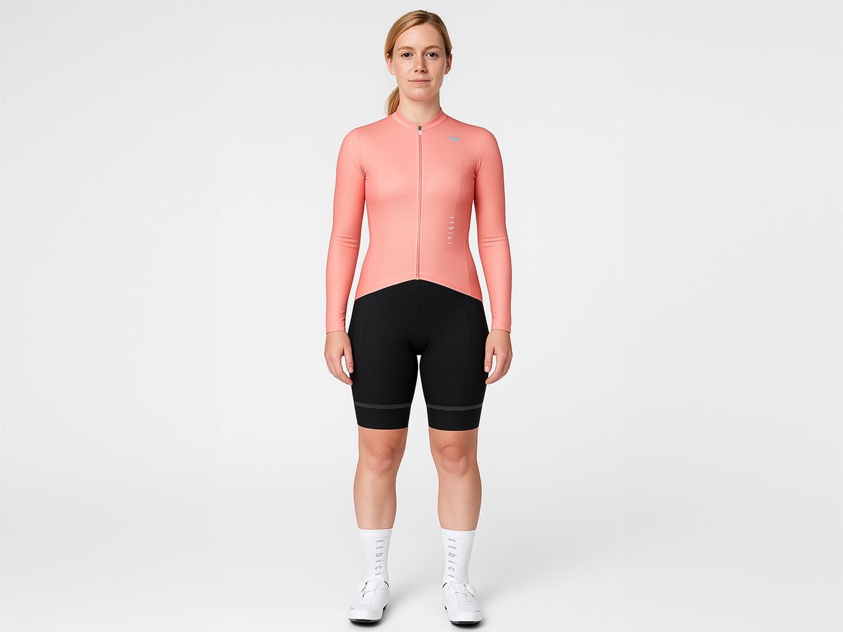 a Line Women's Lightweight LS Jersey 女款輕量長袖車衣 / 蜜桃粉