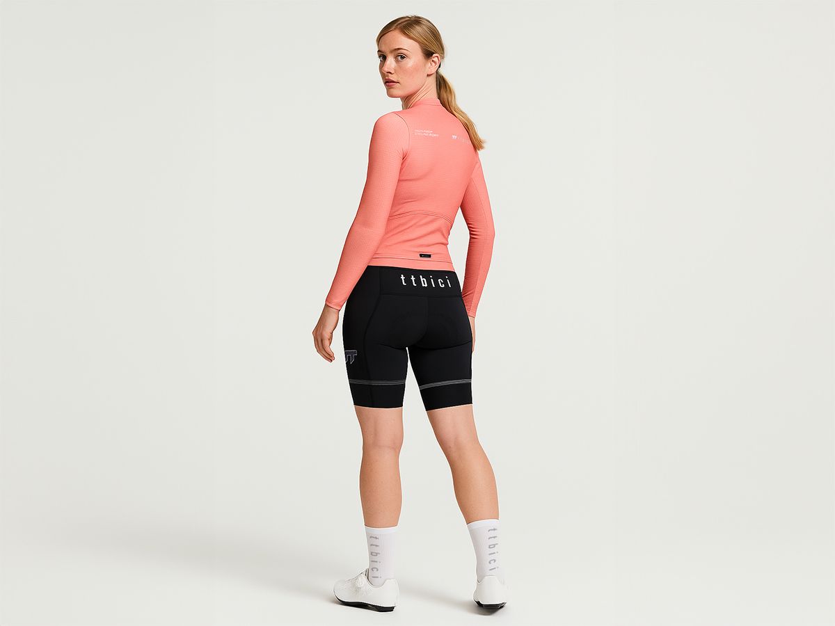 a Line Women's Lightweight LS Jersey 女款輕量長袖車衣 / 蜜桃粉