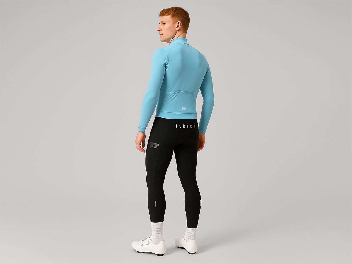 e Line Men's Classic Thermal Ls Jersey 男款經典保暖長袖車衣 / 馬卡龍藍