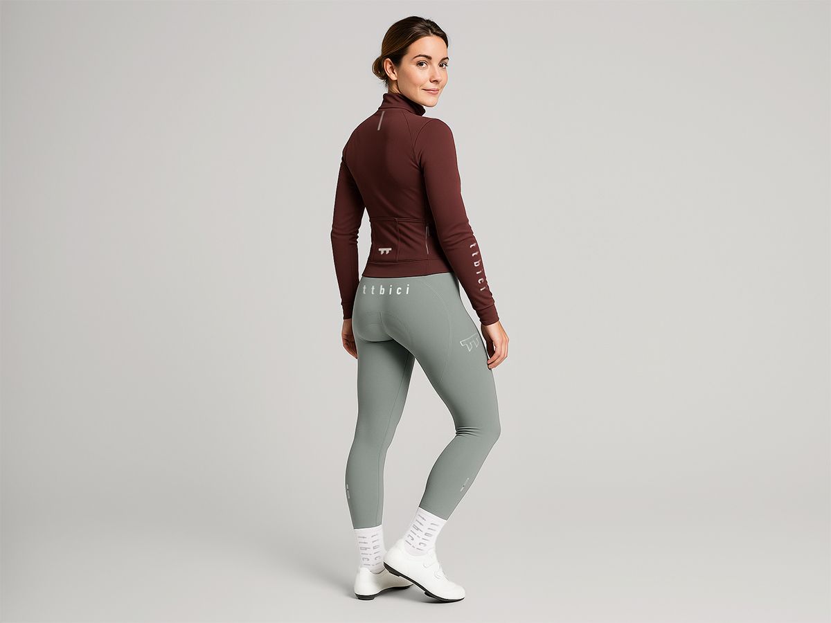 e Line Women's Classic Thermal Ls Jersey 女款經典保暖長袖車衣 / 栗紅色