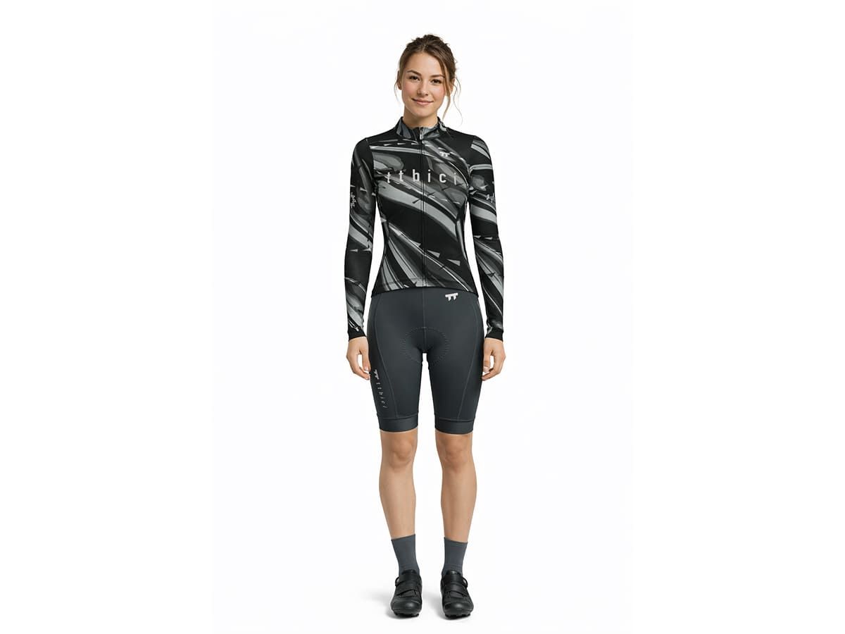 a Line Women's Altitude LS Team Jersey / Mylar Silver