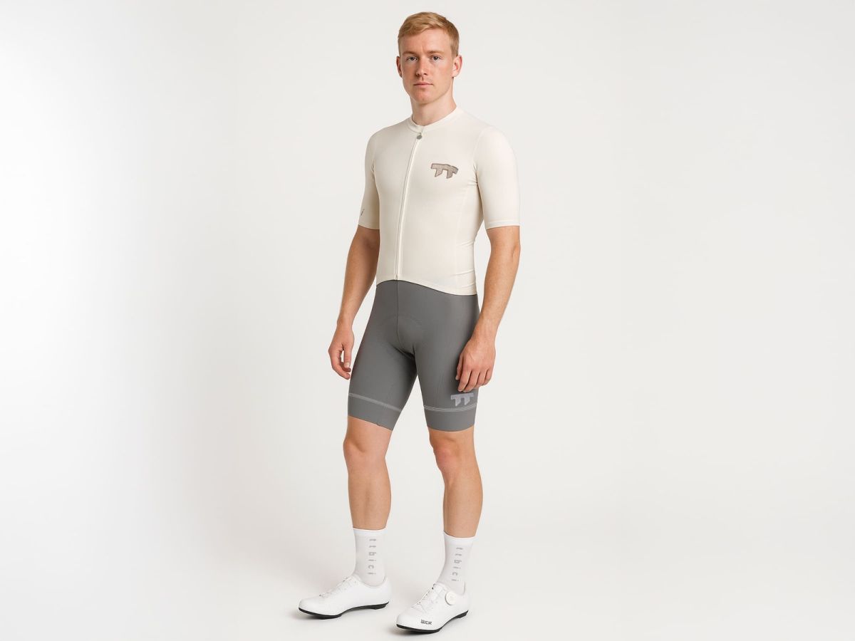 e Line Men's Classic Bib Shorts / Grey