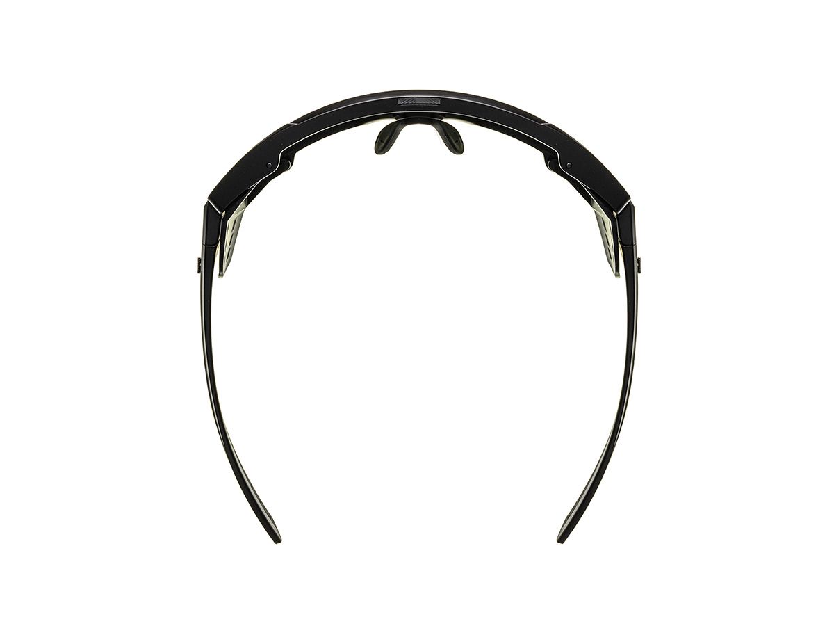 E-1 Cycling Sunglasses / Solid Black / Green Lens (CAT2)