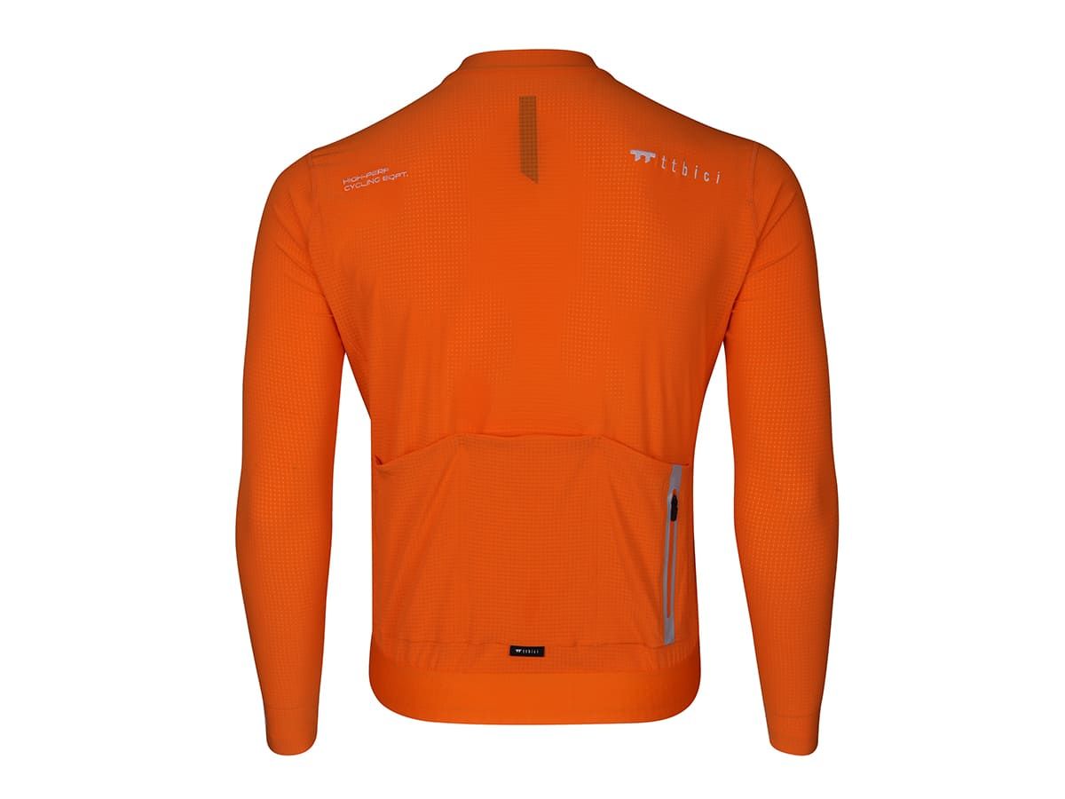 a Line Men's Lightweight LS Jersey 男款輕量長袖車衣 / 切達橘