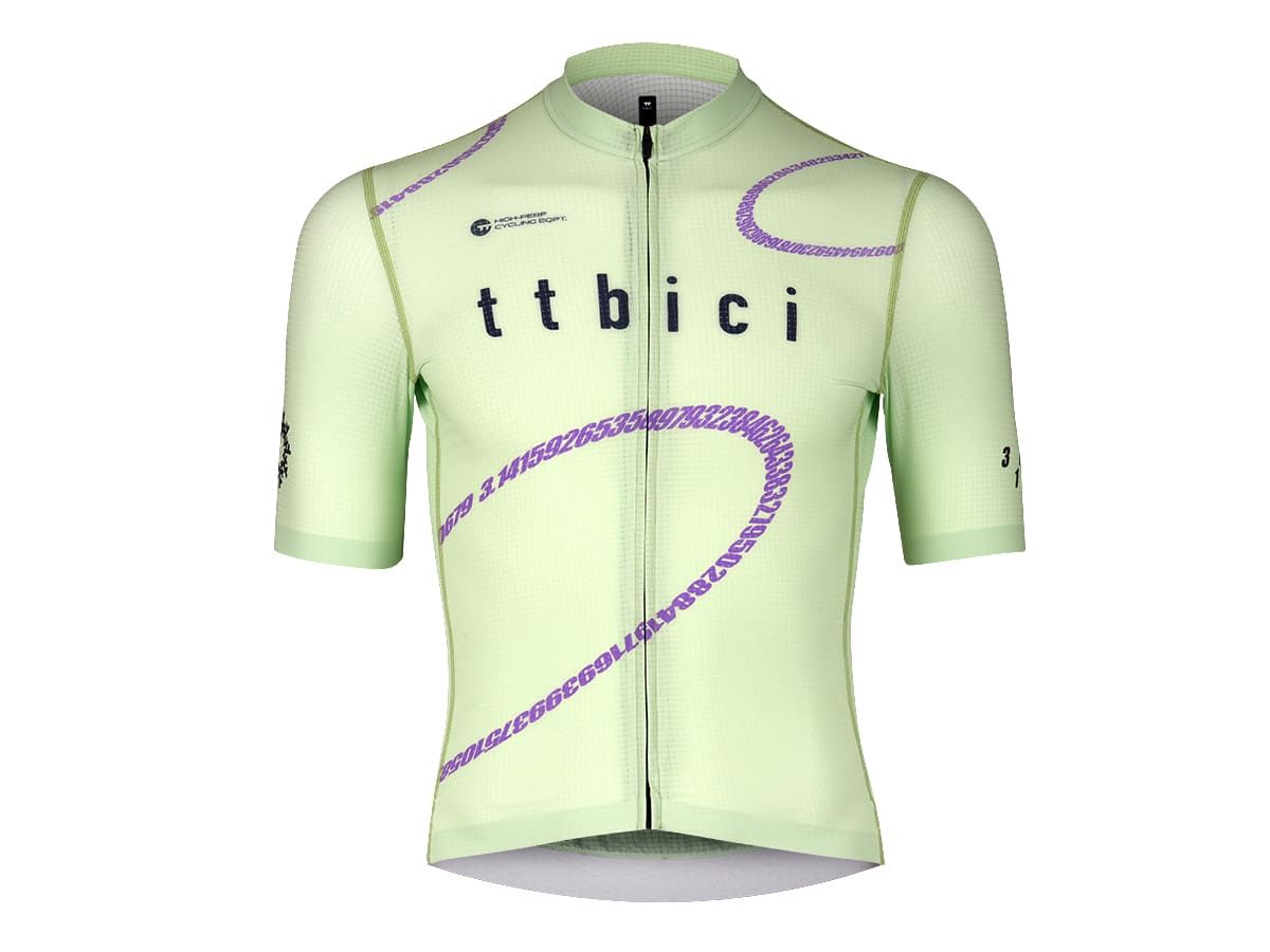 a Line Men's Lightweight Team Jersey 男款車隊版輕量車衣 / 萊姆綠