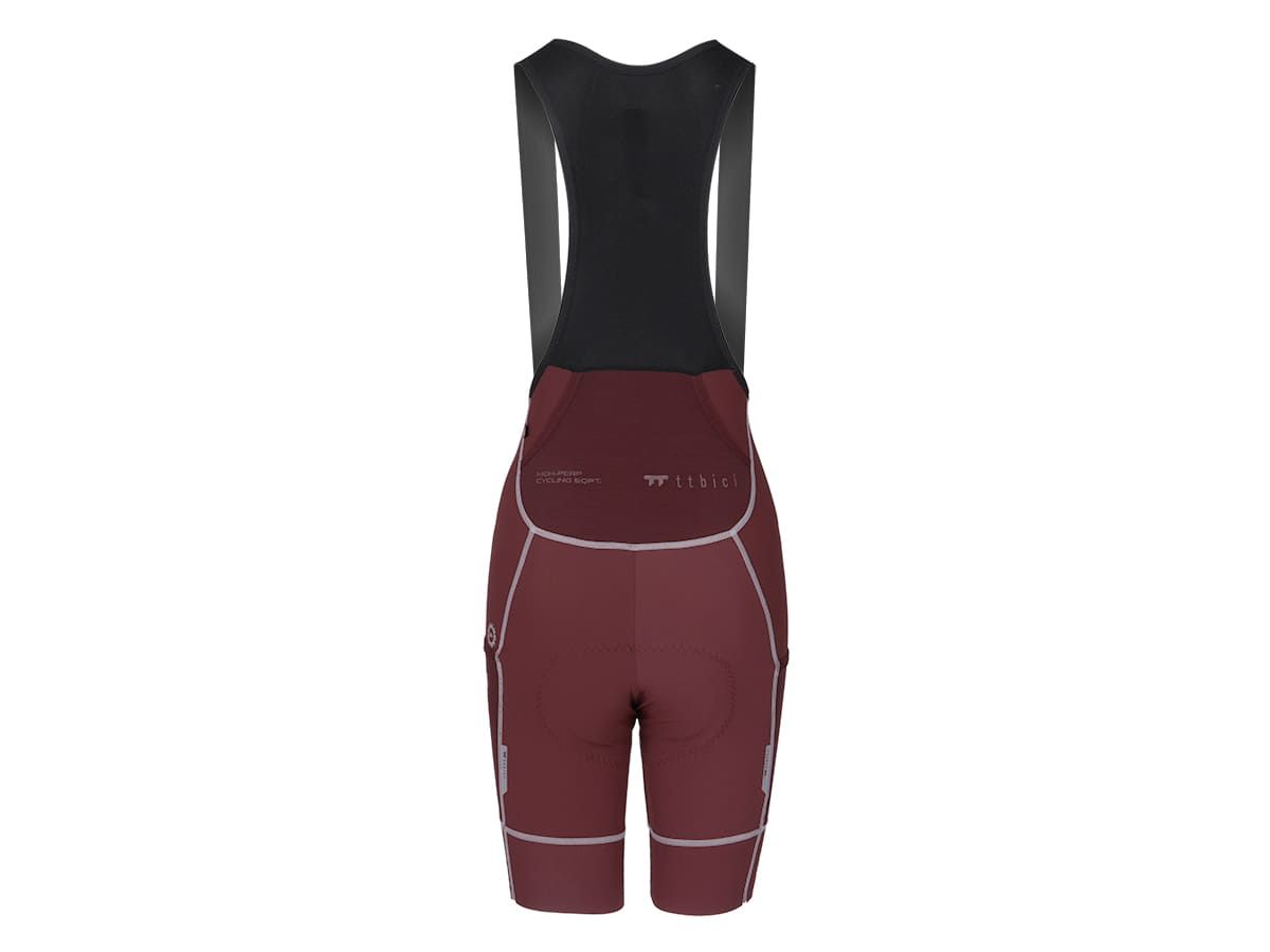 a Line Women's Cargo Bib Shorts 女款輕量口袋車褲 / 巧克力
