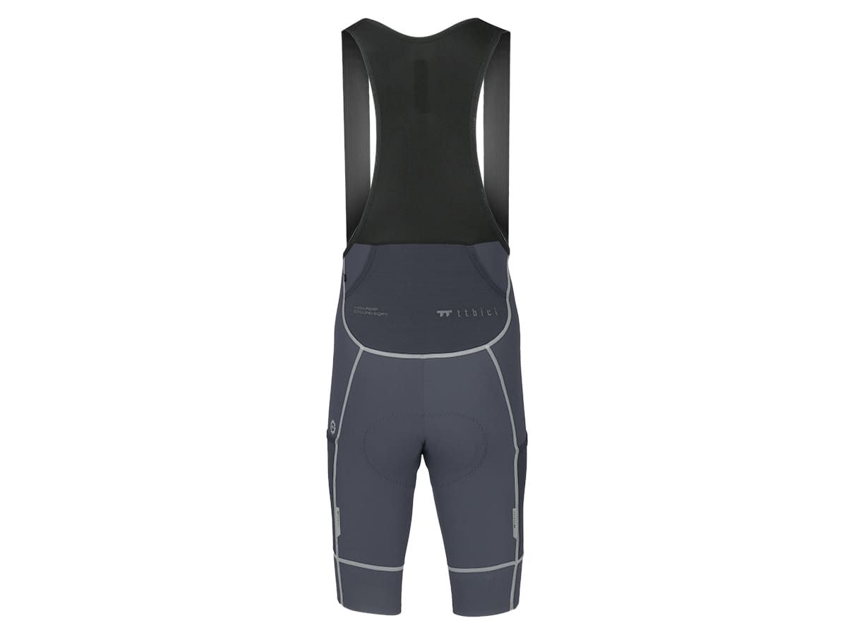 a Line Men's Cargo Bib Shorts 男款輕量口袋車褲 / 炭灰