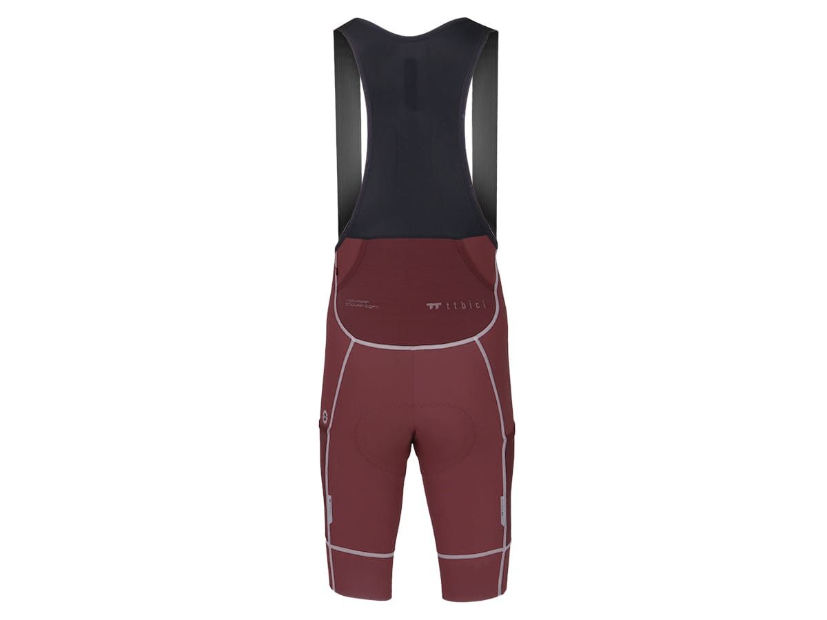 a Line Men's Cargo Bib Shorts 男款輕量口袋車褲 / 巧克力